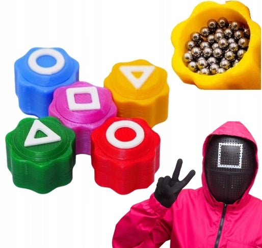 KOŚCI koreańskiej gry GONGGI gongi conggi SQUID GAME HACELE kostki WYWAŻONE