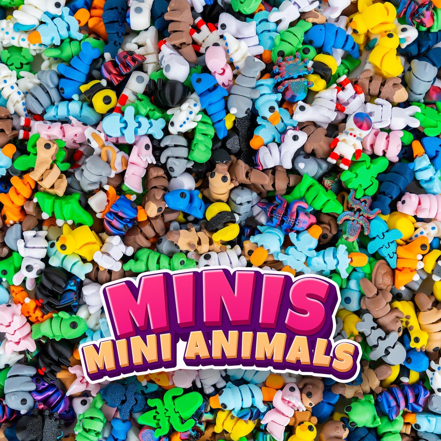 MINIS – Mini Zwierzaki Niespodzianka – Ruchome Zabawki Antystresowe Drukowane w 3D – Pełne Zabawy!
